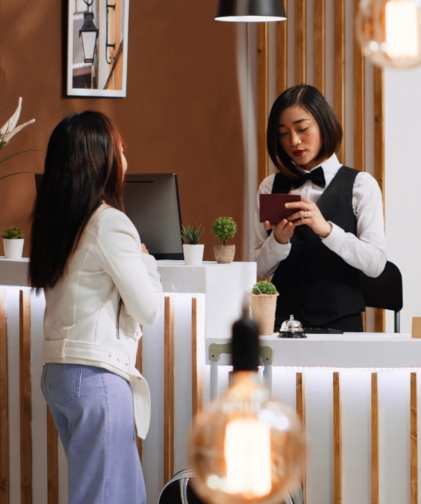 Equipe de recepção treinada e comprometida com a excelência